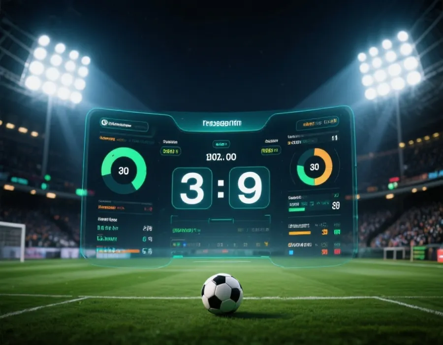 世界盃即時比分與賽況追蹤介面示意圖
