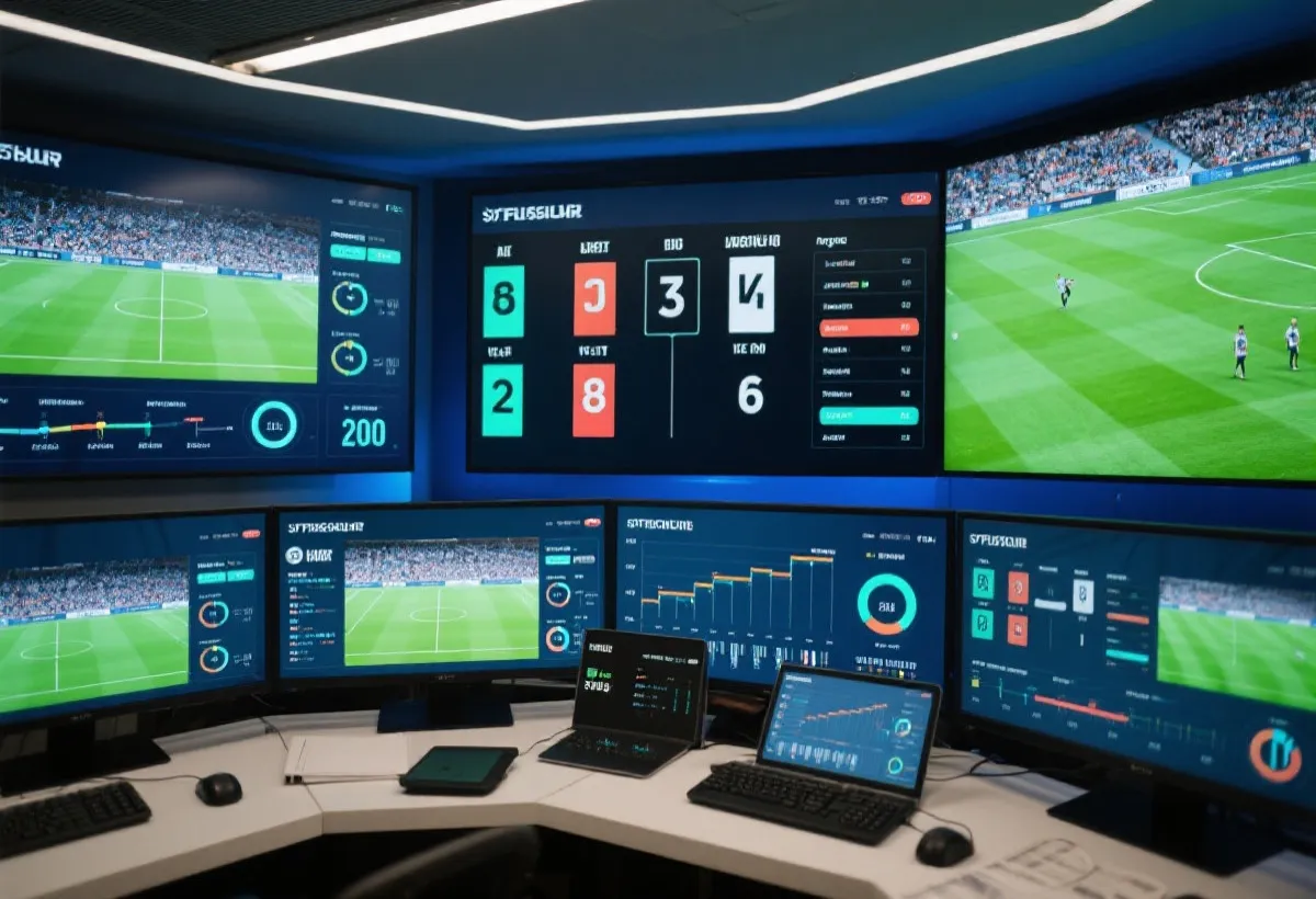 即時比分與賽況數據視覺示意圖